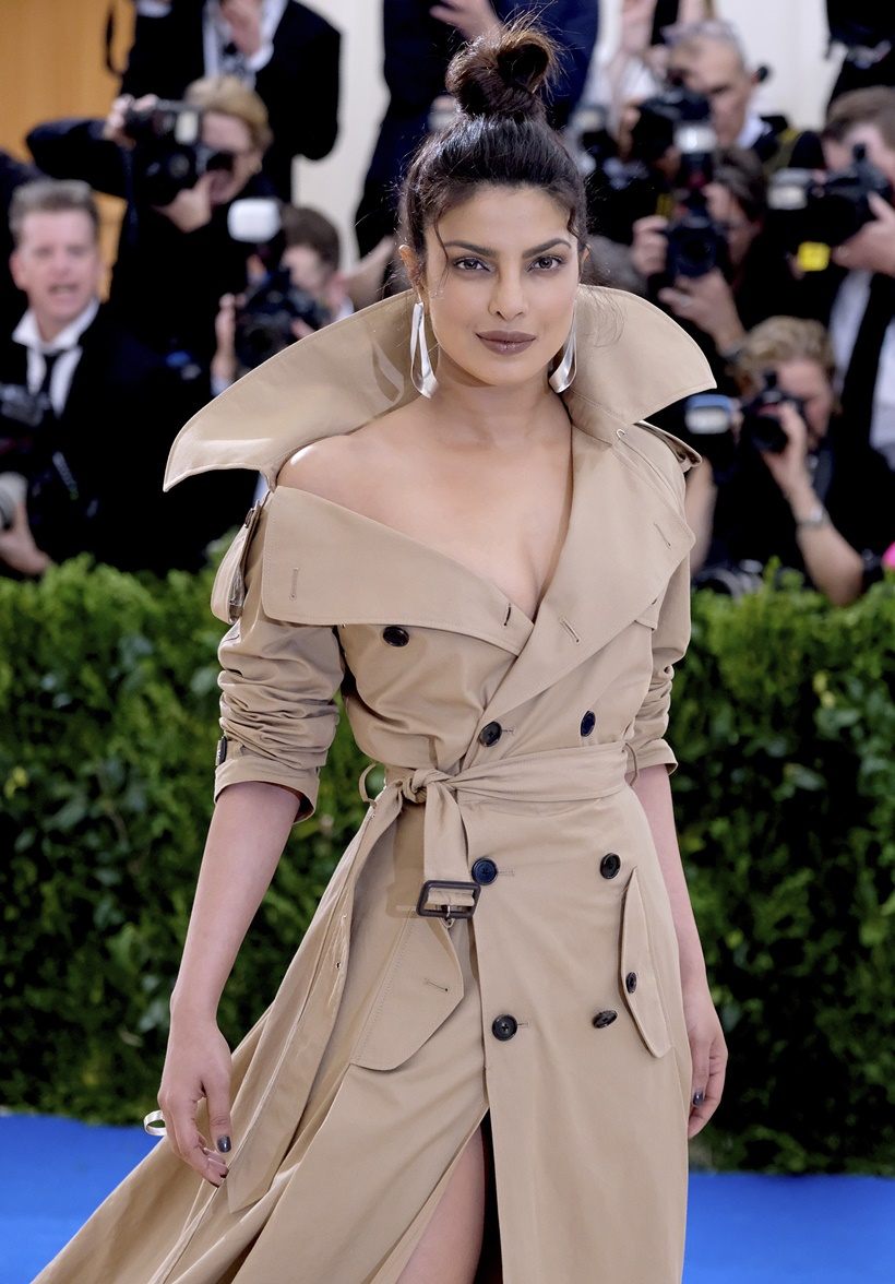 Priyanka Chopra attends The Metropolitan Museum of Art's Costume Institute benefit gala celebrating the opening of the Rei Kawakubo/Comme des Garçons: Art of the In-Between exhibition on Monday, May 1, 2017, in New York. (Photo by Charles Sykes/Invision/AP)