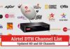 Airtel TV Channels List with price