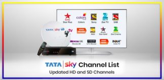 Tata Sky Channel List