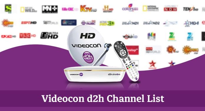 Videocon D2H Channel List
