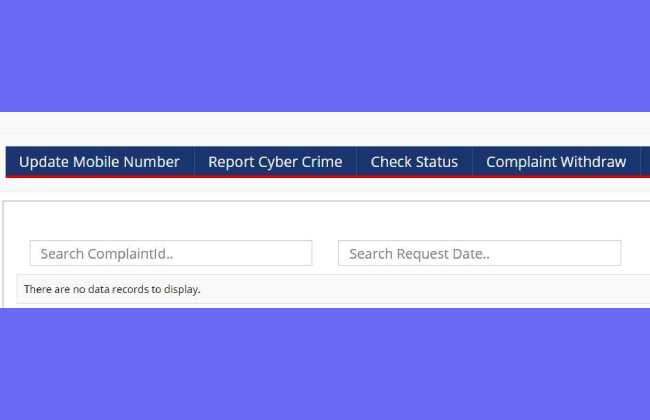 Cyber Crime Complaint Status