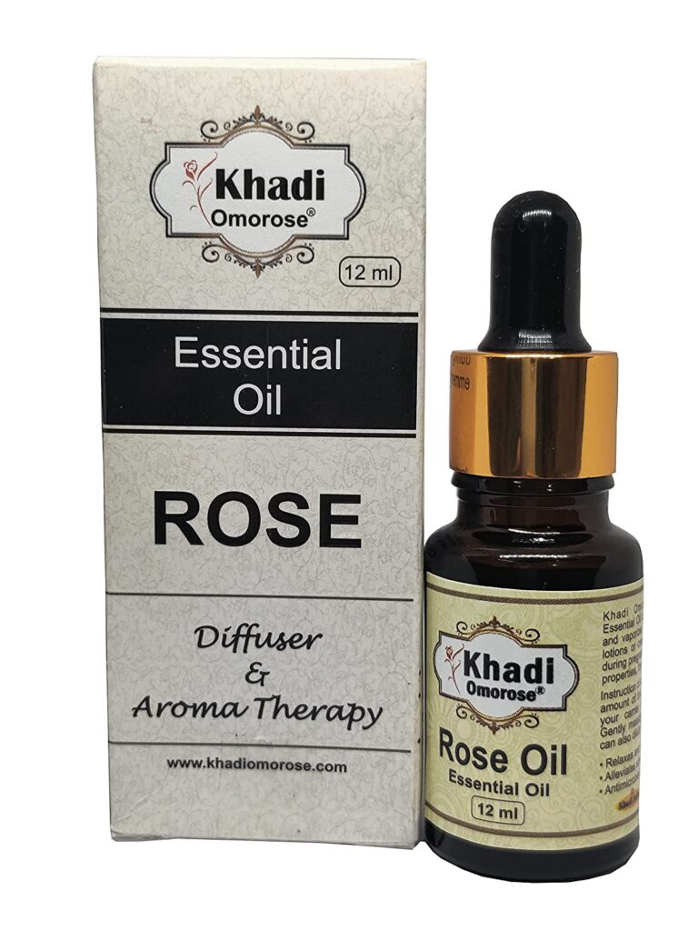 Khadi Omorose Rose Essential Oil, For Skin And Aroma