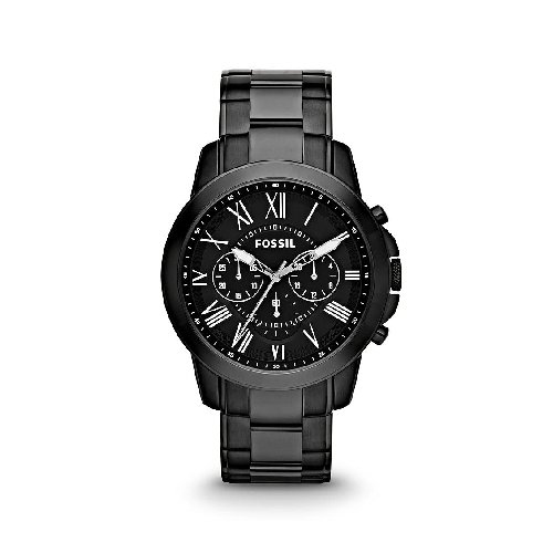 Fossil Grant Chronograph Black Dial Men's Watch