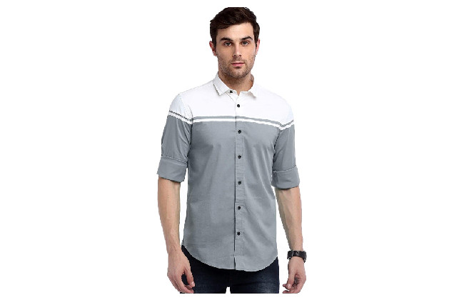 IndoPrimo Men's Classic Fit Casual Shirt