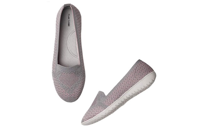 Marc Loire Women's Athleisure Knitted Active Wear Slip-On Ballet Loafer Shoes 