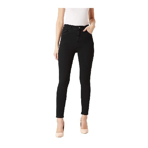Miss Chase Women's Black Skinny Fit 
