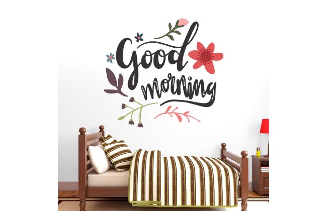 StickMe 'Good Morning - Decorative - Creative - Colorful - Wall Sticker