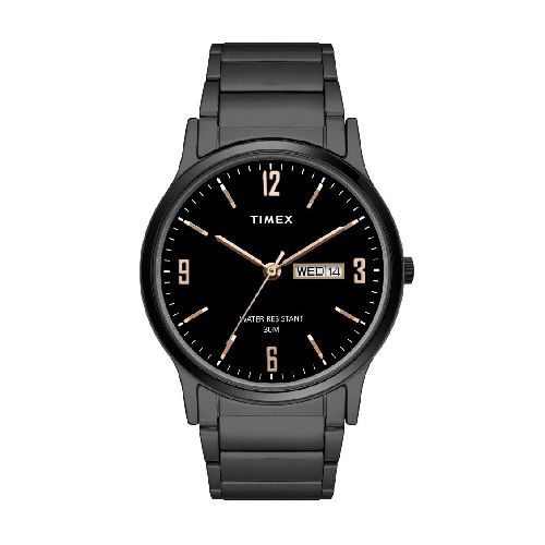 TIMEX Analogue Black Dial Men's Watch (Black Dial Black Colored Strap)