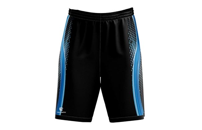 Triumph Men's/Boy's Polyester Sublimated Basketball Shorts Black