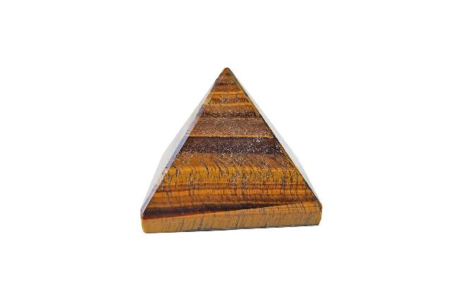 9Dzine® Natural Tiger Eye Stone Pyramid Crystal Stone Pyramid