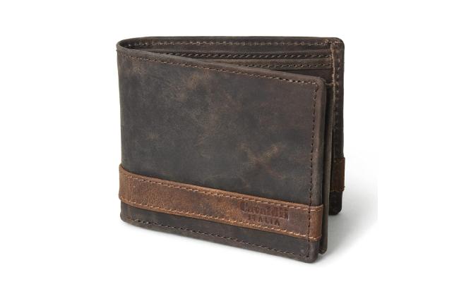 Cavaldii ITALIA Hunter Leather Wallet for Men Brown