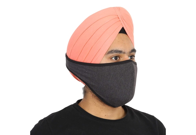 BISMAADH Reusable Cotton Hosiery Pagri Mask For Men