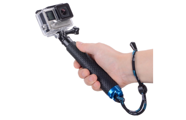 YANTRALAY SCHOOL OF GADGETS 19 Inch Extendable Hand Grip Waterproof Monopod Selfie Stick for Action Cameras Compatible