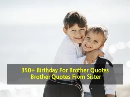 350+ Birthday For Brother Quotes | Brother Quotes From Sister