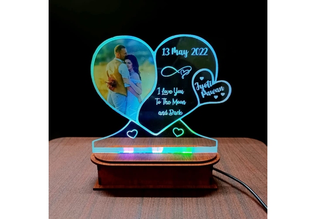 DEEP PRINT Personalized 3D Illusion LED Table Lamp