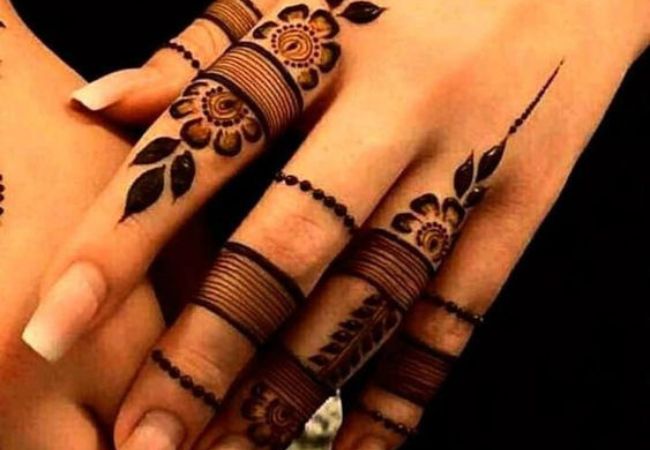 Popular Mehndi Designs for Fingers
