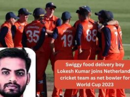 Swiggy food delivery boy Lokesh Kumar joins Netherlands cricket team as net bowler for World Cup 2023