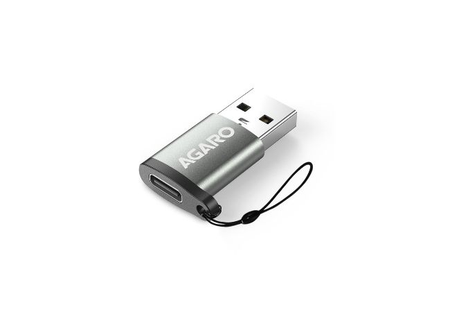 AGARO USB Type C Female to USB Male OTG Adapter, Works with Laptops,Chargers, and More Devices with Standard USB A Interface