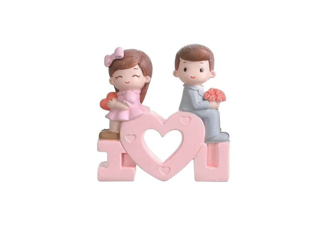 PASCAL Valentine Love Couple I Love You Romantic Miniature Statue