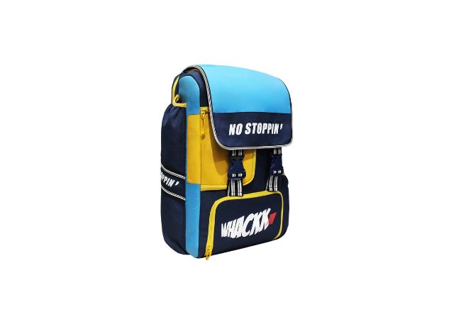 Whackk Scorer Blue, Yellow Cricket kit Bag (9030), L
